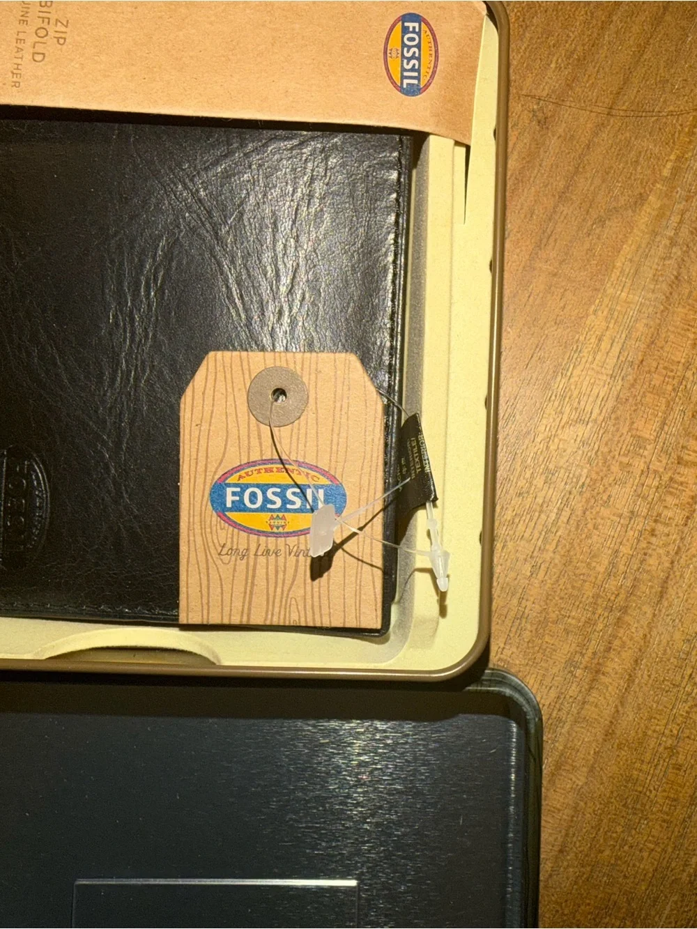 Fossil Woodgrain Laptop Sleeve in Dark Green